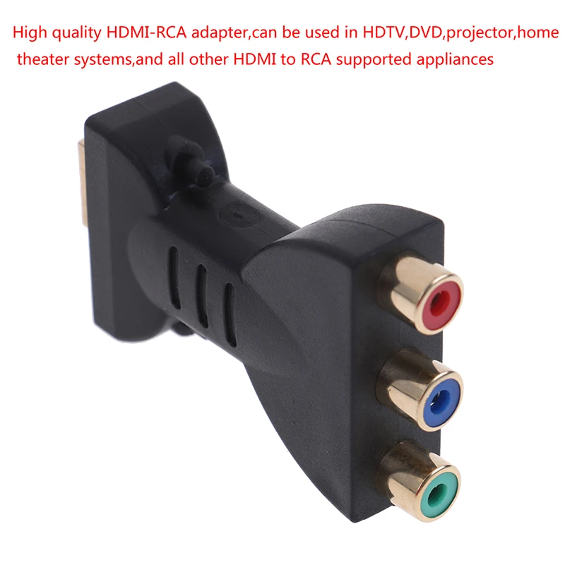 HDMI male to 3 rgb rca видео и аудио адаптер av конвертер для 720p 1080ip 1080p