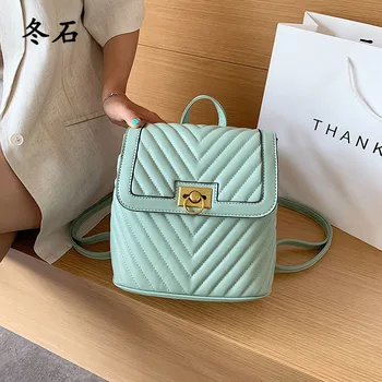 

2020 women's backpack for teenage backpack female leather backpack Designer Fashion Bags Bookbag School Bags for Teenage Girls