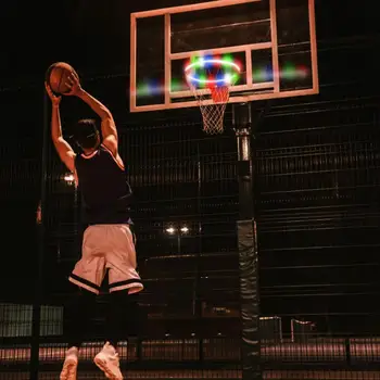 

LED Basketball Hoop Rim Light for Kids Game Children Outdoor Toys Solar LED Night Shooting Accessories Supplies