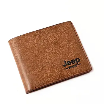 

2020 Authentic Jeep New Top Quality Men's Wallet Casual PU Retro Wallet Men Women Couple Wallet Handbag