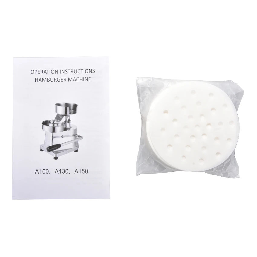 100/130/150mm Manual Hamburger Press Maker Burger Forming Machine Round Meat Shaping Aluminum Machine Forming Burger Patty Maker