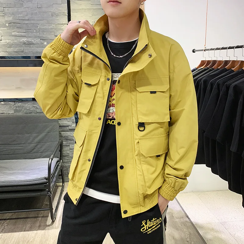 

2019 Autumn New Style Tooling Jacket Men's Teenager Men'S Wear Students Jacket MEN'S Coat Tops