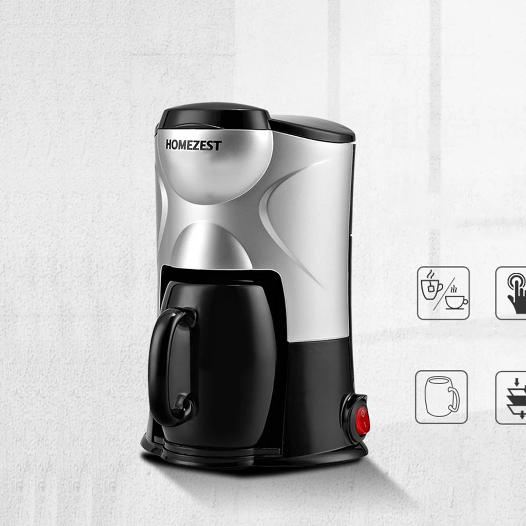 Portable Single K Cup Electric Coffee Maker, American Drip Coffee Maker, Tea Machine, Home