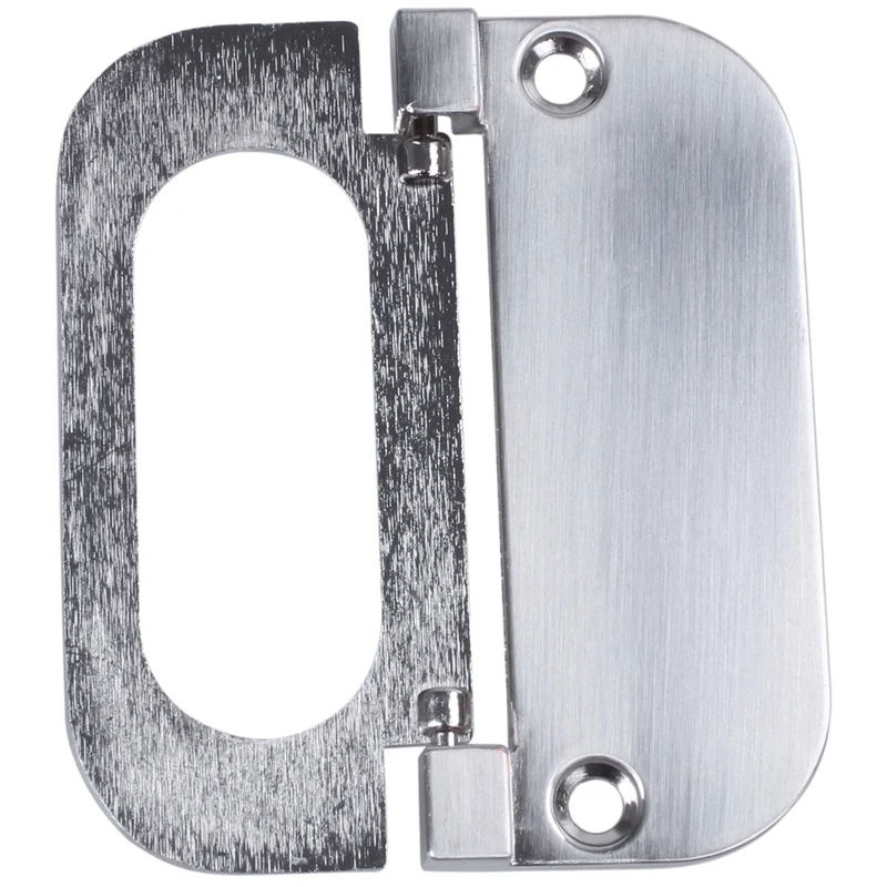 

Promotion! Cupboard Drawer Metal Flush Mount Door Pull Handle Silver Tone 2pcs