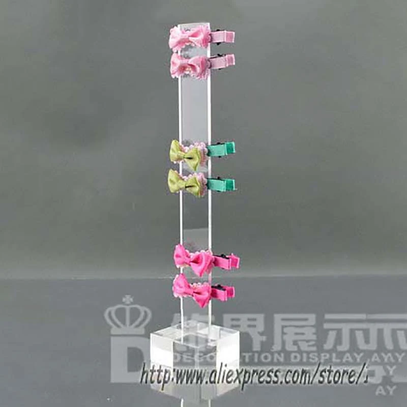 Clear Acrylic Hairpin Display Stand Headwear Holder Hair Accessories