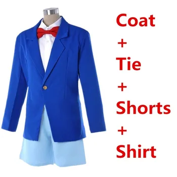 

Kids Adult Anime Detective Conan Case Closed Conan Edogawa Edogawa Konan Cosplay Costume Uniform Sets