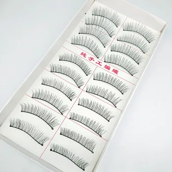 

Handmade 217 Cotton Thread Stem Natural Cross Makeup Extension Tool 10-Pairs Wholesale Lashes