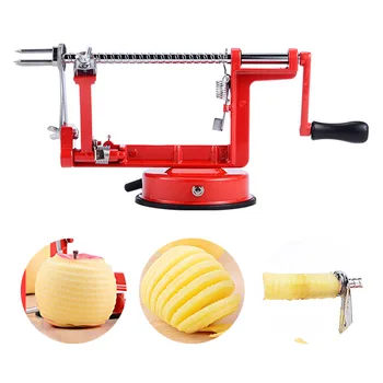 

Fruit Peeler Stainless Steel 3 in 1 Apple Peeler Slicing Machine / Apple Fruit Machine Peeled Tool Creative Home Kitchen