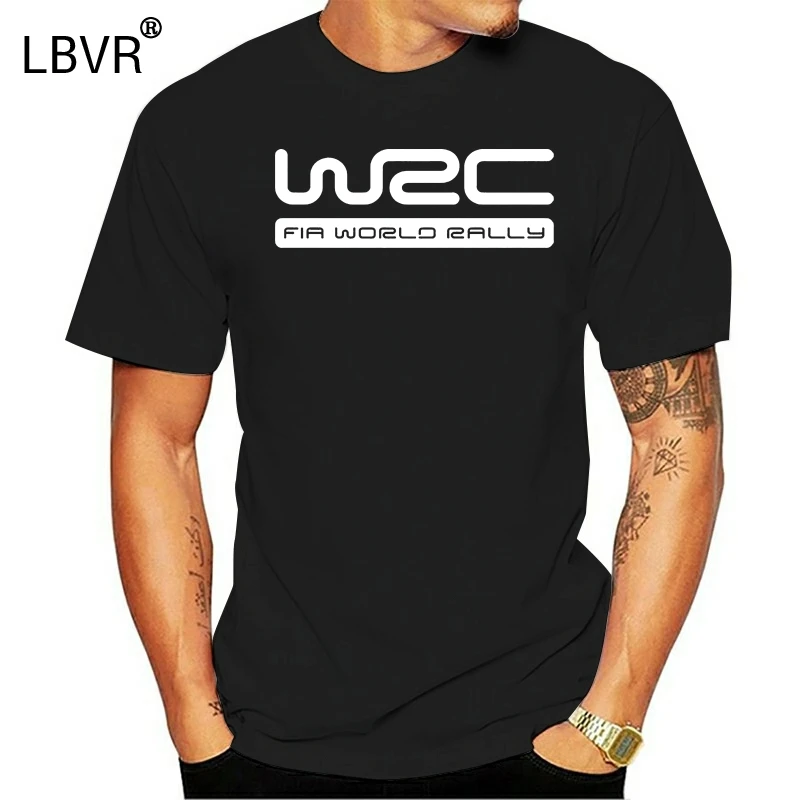 Mens t shirts wrc logo printing t shirt 
