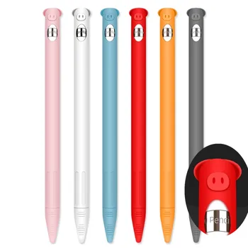 

Cute Pig Pattern Anti-scratch Silicone Protective Pouch Cap Holder Cover Case for Apple Pencil for IPad Pencil 1st Accessories