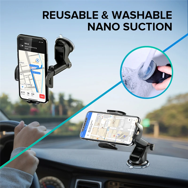 2020 Windshield Gravity Sucker Car Phone Holder Phone Universal Mobile Dashboard Support For iPhone Smartphone 360 5