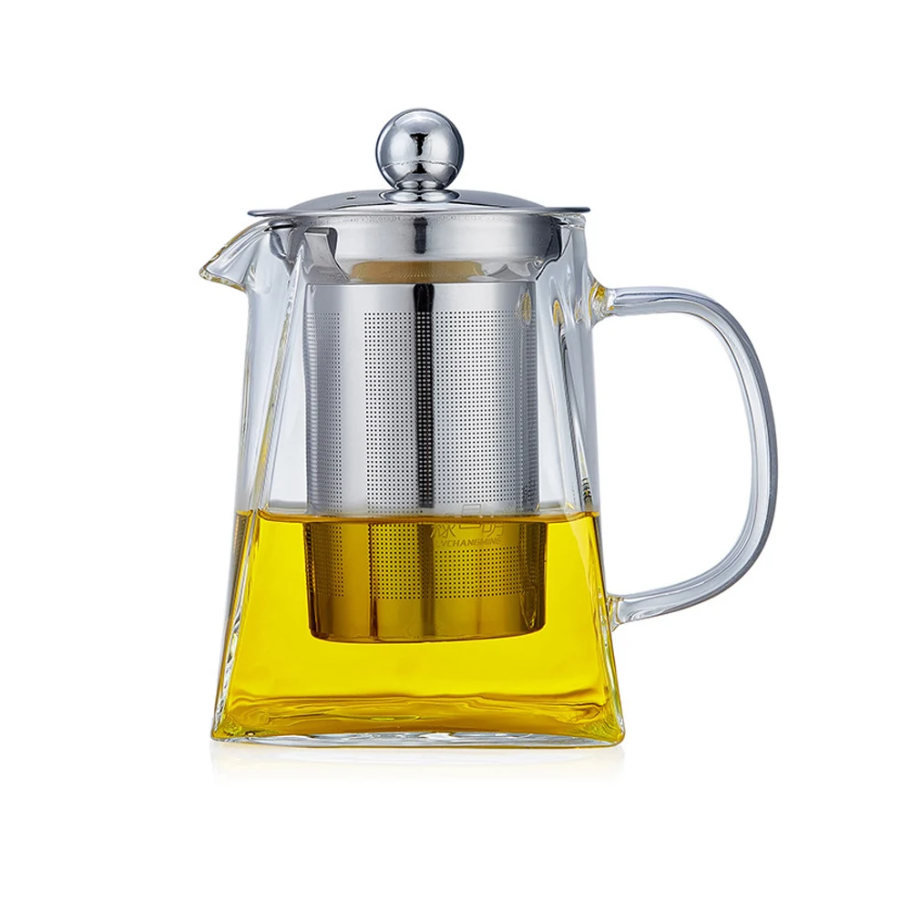 Lass Teapot Transparent Creative Glass Cup Kettle Insulated Thermal Tea Cup Coffee Teakettle Drinks Container Dining - Цвет: 650ml