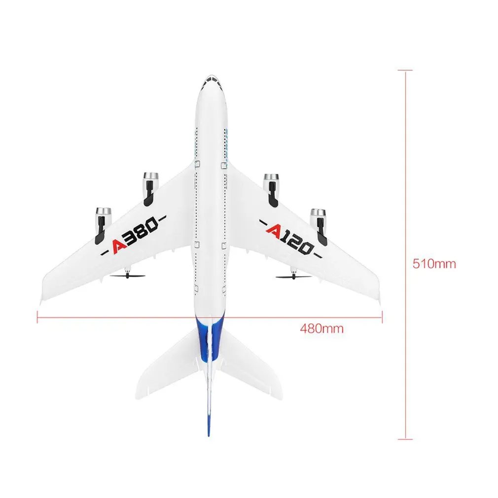 A120-A380 Airbus 2,4 GHz 3CH RC самолет с фиксированным крылом беспилотный аэромодельный летательный аппарат с дистанционным управлением шестиосевые летные игрушки