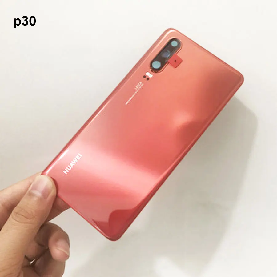 Для huawei P30, крышка батареи, стекло для двери, huosing, для huawei P30 Pro, задняя крышка с клеем, huawei P30Pro, заднее стекло - Цвет: P30   Orange