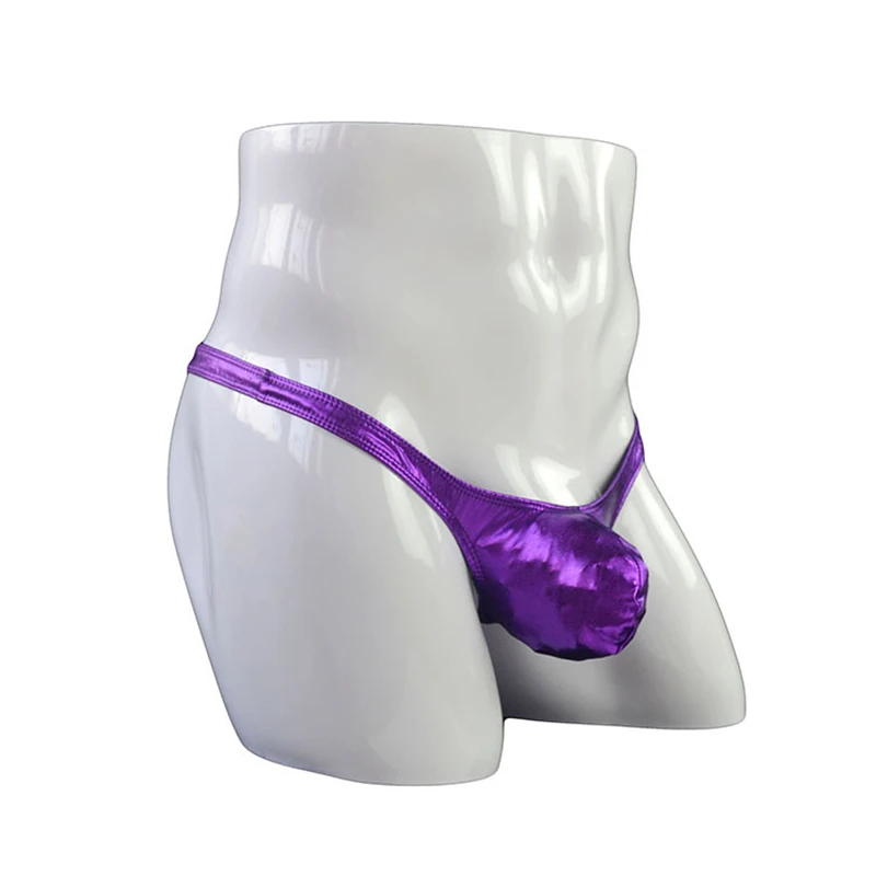 Сексуальные кожаные большие мужские носки G strings T back Man стринги белье гей для