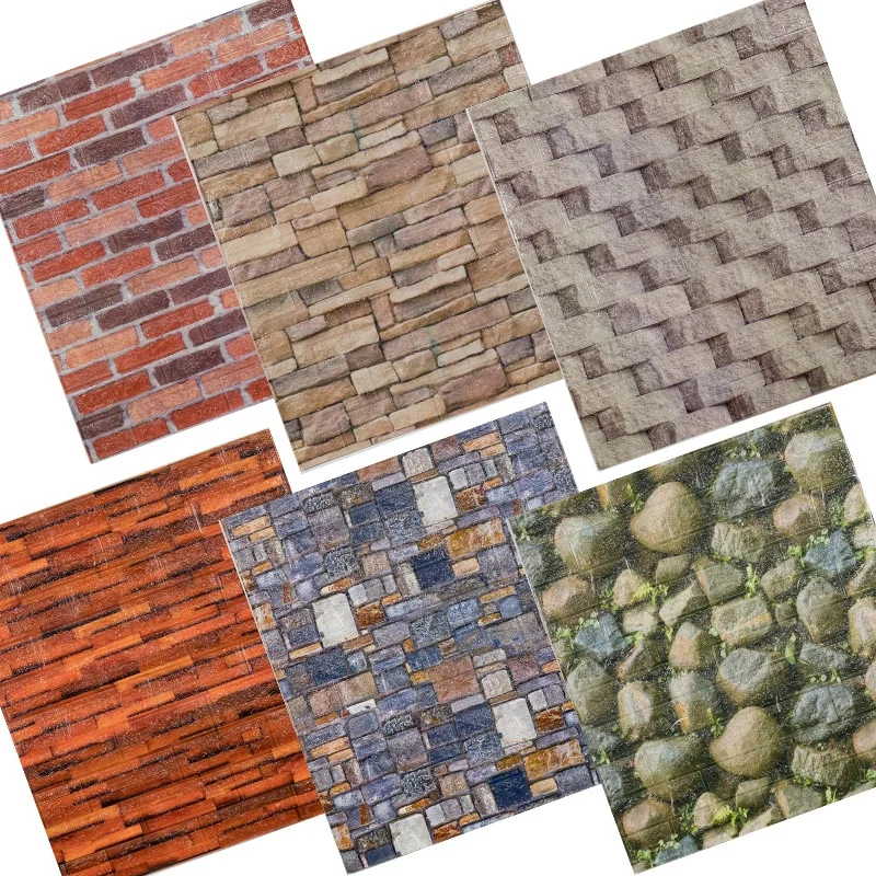 Домашний декор самоклеящиеся водонепроницаемые обои 3D с изображением кирпича