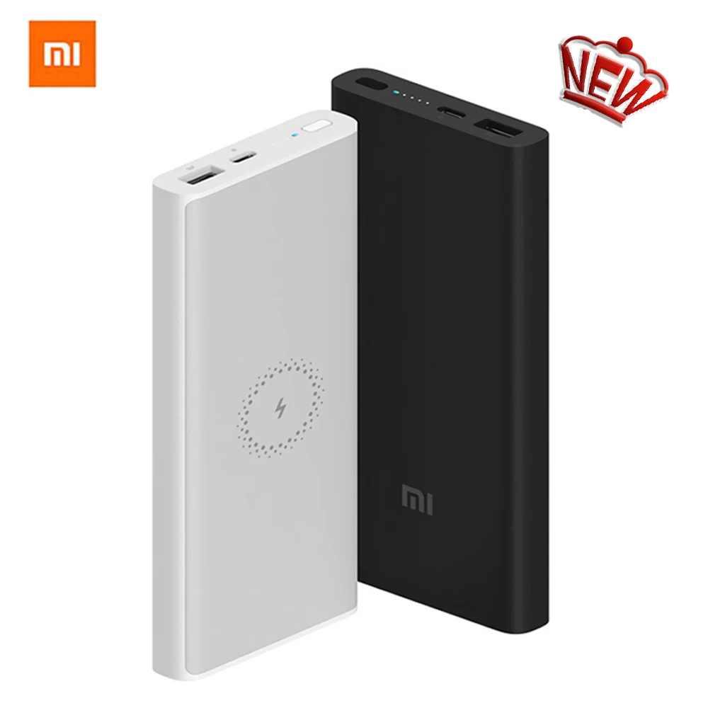 Xiaomi WPB15ZM беспроводной банк питания 10000 мАч 10 Вт Выход двухсторонняя Быстрая зарядка Молодежная версия Qi Беспроводная Быстрая зарядка Банк питания
