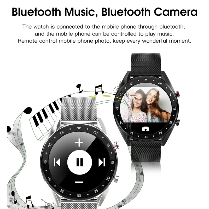 Горячая 3C-L7 Bluetooth Смарт-часы для мужчин ЭКГ+ Ppg Hrv монитор сердечного ритма артериального давления Ip68 водонепроницаемый смарт-браслет для Android Ios