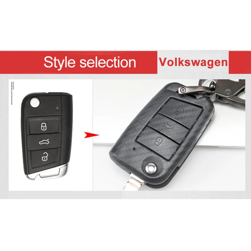 Чехол ключа дистанционного управления автомобилем чехол для Volkswagen VW Golf 7 mk7 Seat Ibiza Leon FR 2 Altea Aztec для Skoda Octavia A7