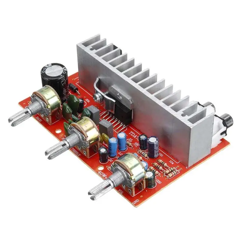 

TDA7377 Digital Power Amplifier 2.0 Channel 40W+40W Stereo Amplifiers Voice Frequency Board Car DIY Amplificador Home Theater