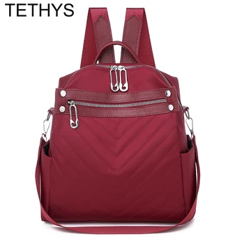 

TETHYS Designer Backpacks Women High Quality Multi-function Bagpack Female Back Pack Purse for Women Shoulder Bags Sac a Dos