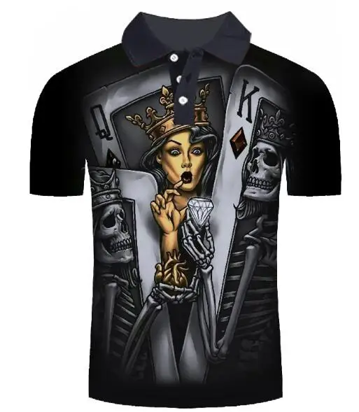 new men's Polo shirt top Rubik's Cube 3D fashion brand large size short sleeve Polo shirt camisa polo