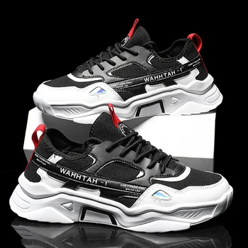 

Men's Vulcanize Shoes Outdoor Trend Shoes Men Fashion Sneakers Breathable Casual Shoes Men Mesh Synthetic Shoes Synthetic Shoes