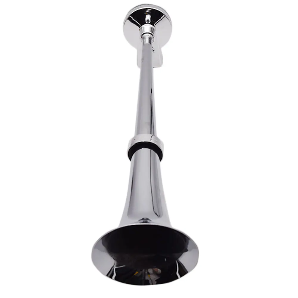 Tanie Uniwersalny Super głośny pojedynczy kompresor trąbkowy 17 Cal 150DB samochodowa sprężarka z sygnałem dźwiękowym 12V 1 zestaw do ciężarówek samochody łodzie samochody