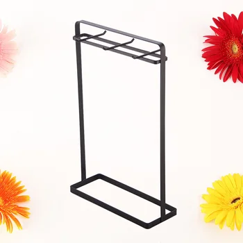 

1 Pc Storage Rack Premium Stable Soup Ladle 6 Hooks Iron Holder Stand Hanger for Hotel Restaurant Home