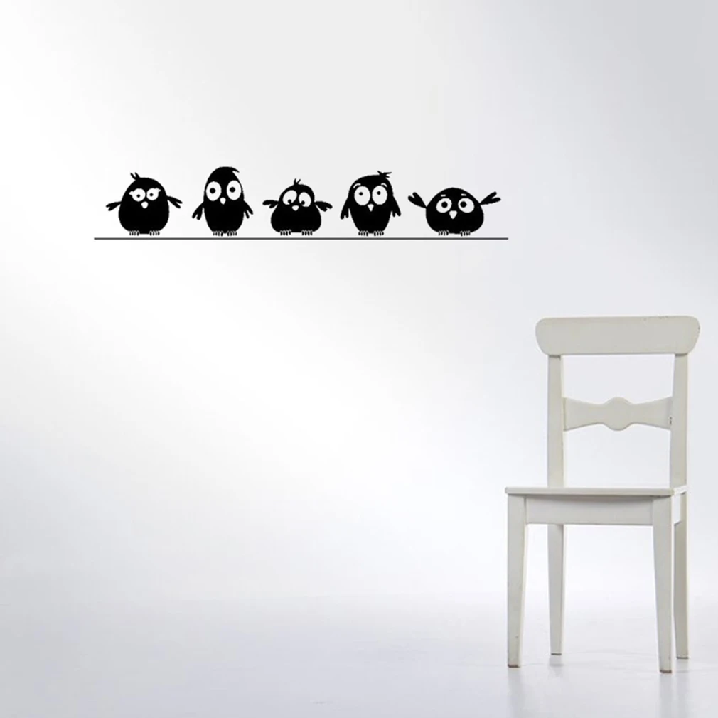 Креативный кондиционер стикер на стену милые наклейки с дизайном «Птицы» персональный стикер на стену для гостиной спальни стеклянный домашний декор