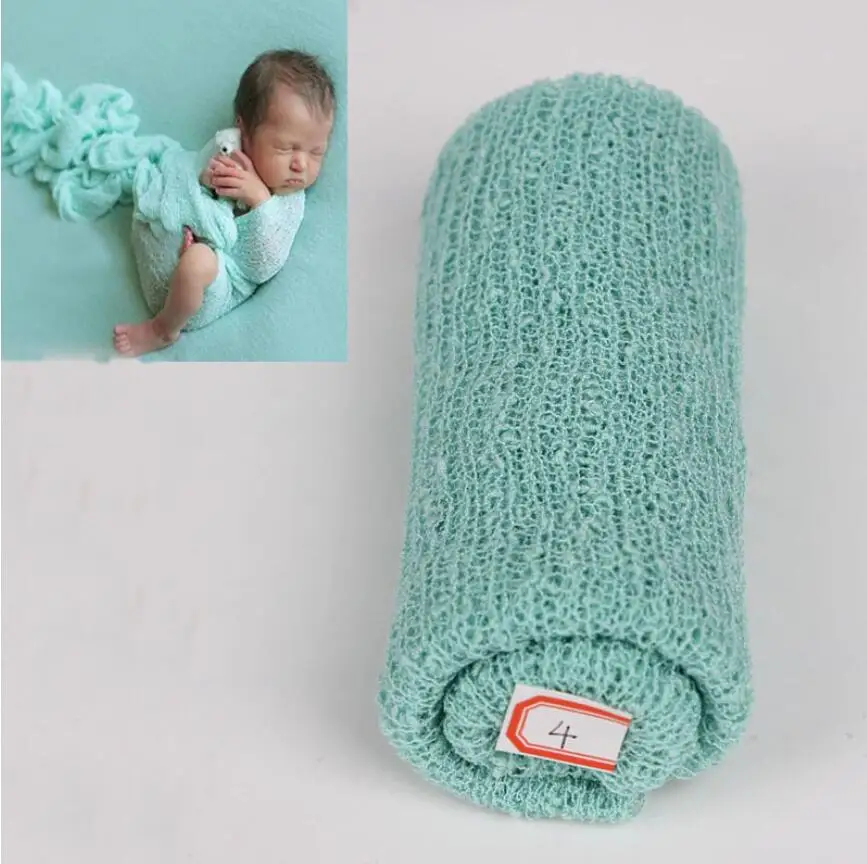 Baby Blanket Newborn Baby Photography Props Blanket Wraps 40*150cm infant Knit Stretch Wrap