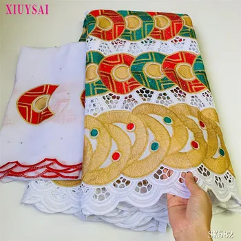 

african lace fabric swiss voile lace in switzerland 2020 high quality cotton lace tulle dubai wedding SK582