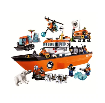 

10443 City Arctic Icebreaker Model building kits 3D blocks Educational toys hobbies for children