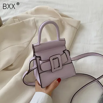 

[BXX] Mini PU Leather Crossbody Bags For Women 2020 Summer Simple Shoulder Handbags Female Travel Fashion Cross Body Bag HN475