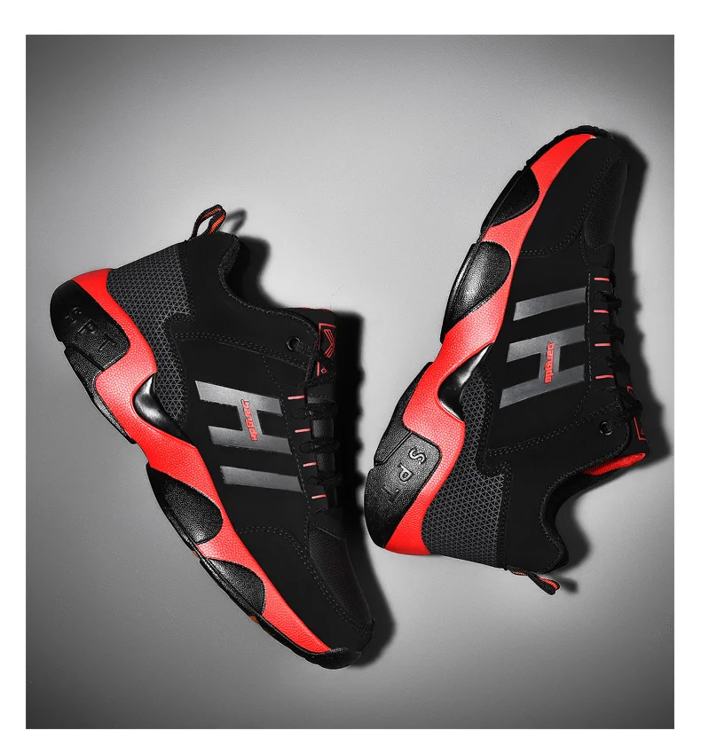 Men Sport Running Shoes Autumn Winter Walking Jogging Sneakers Black Red Athletic Gym Trainers Warm Training Shoes Men