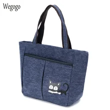 Восточная поэтическая холщовая женская сумка для хранения обеда, сумка для покупок, Большая вместительная многослойная Сумка через плечо