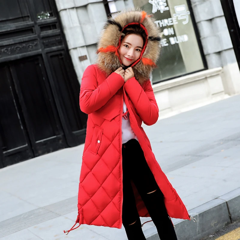 Верхняя одежда для женщин зимняя куртка длинная теплая с капюшоном женская зимняя куртка s с меховым воротником Женское зимнее пальто парка Chaqueta Mujer
