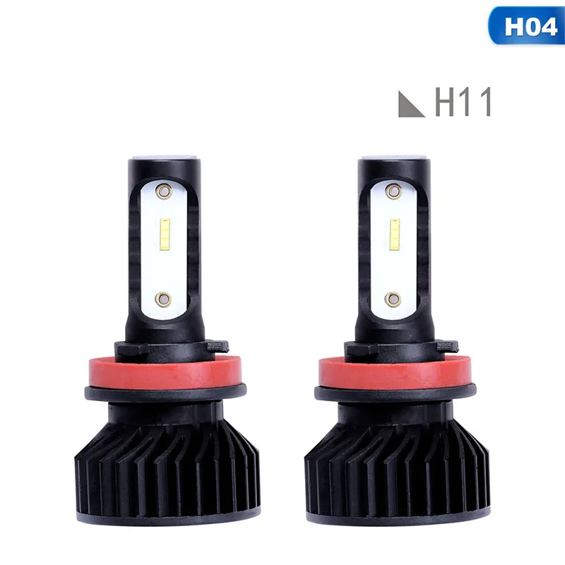 H7 светодиодный H4 H1 светодиодный H11 H8 9005 9006 H9 HB3 головной светильник лампы для фар светильник 12000LM 100W 6000K 12V авто лампа без радио Шум