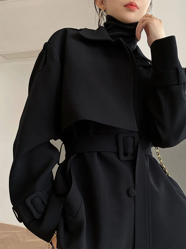 Trench Coat Women Sexy 2020 Autumn New Vintage