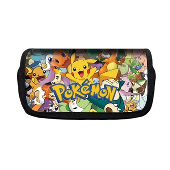 

Pokemon Haunter Eevee Bulbasaur Boys Girls Cartoon Pencil Case Bag School Pouches Children Pen Bag Kids Purse Wallet