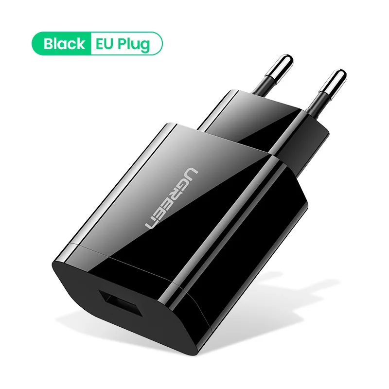 EU black Ugreen Телефона Qualcomm Быстрая Зарядка 3.0 18 Вт Быстрое Зарядное Устройство USB(быстрая Зарядка 2.0 Совместимый) для Samsung Xiaomi 5 Huawei lg - Тип штекера: EU black