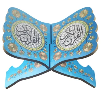 

Wooden Eid Book Shelf Bible Bookshelf Stand Holder Decorative Shelf Removable Eid Ramadan Gift Handmade Bookshelf Decor