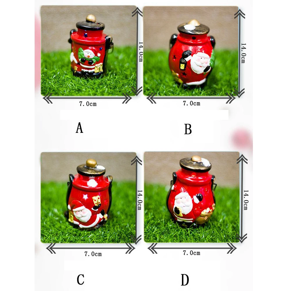 

Santa Claus Cute Craft Snowman Hanging Ceramic Lanterns Painted Luminous Party Decor Bar Christmas Tree Ornament With Light Home