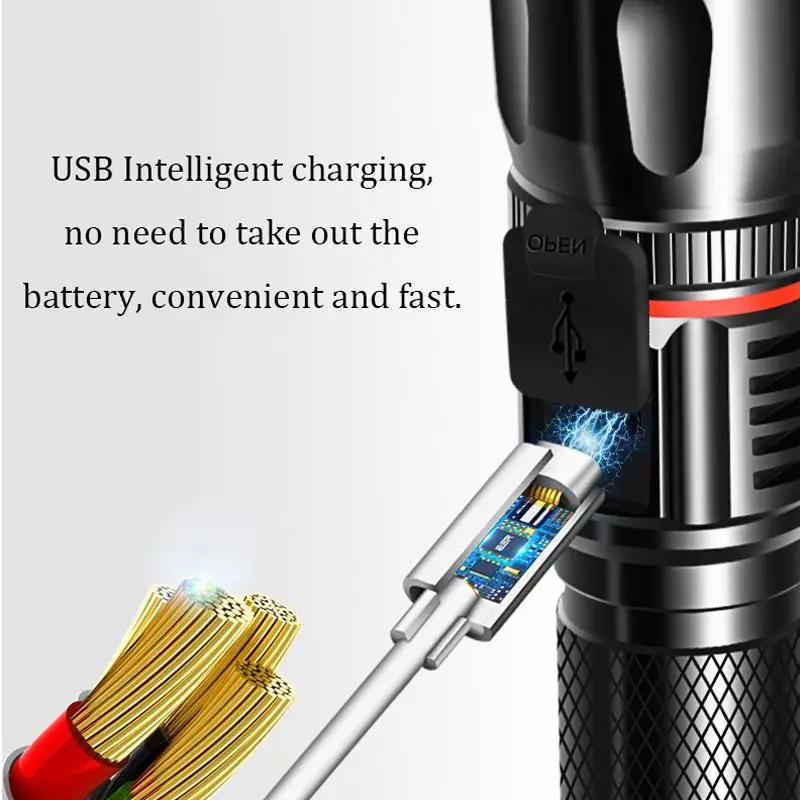 XANES M9 T6+ COB Zoomable 4 режима USB Перезаряжаемый светодиодный фонарик наружный водонепроницаемый 18650 фонарик с хвостом на магнитной присоске