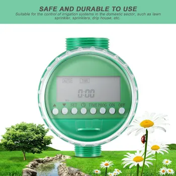 

Cimiva Electronic LCD Water Timer Automatic Garden Irrigation Program Sprinkler Control Timer drip house Irrigation Timer