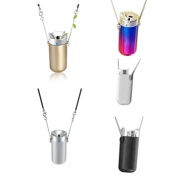 

USB Portable Wearable Air Purifier, Personal Necklace Air Freshener No Radiation Low Noise for Adults Kids