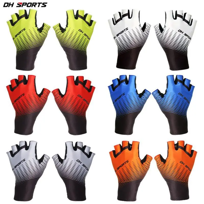 NEW Sports Unisex Cycling Half Finger Gloves Cycling Socks Sets Washable Bike Gloves Racing Bicycle Gloves for Man multicolour 6