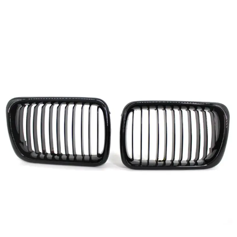 

Front Kidney Grille Gloss Black Grills for E36 1997-1999 Refit Part