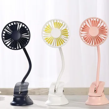 

Portable Mini Fan Clip Stroller 3 Speeds Settings fan Flexible Bendable Usb Rechargeable Battery Operated Quiet Desk Fans