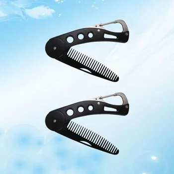 

2Pcs Beard Comb Portable Beard Comb Beard Accessories Beard Brush for Male Men Bathroom